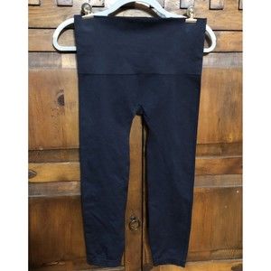 NWT Spanx Port Navy Cropped Look At Me Now Leggings Stretch Women’s 1X